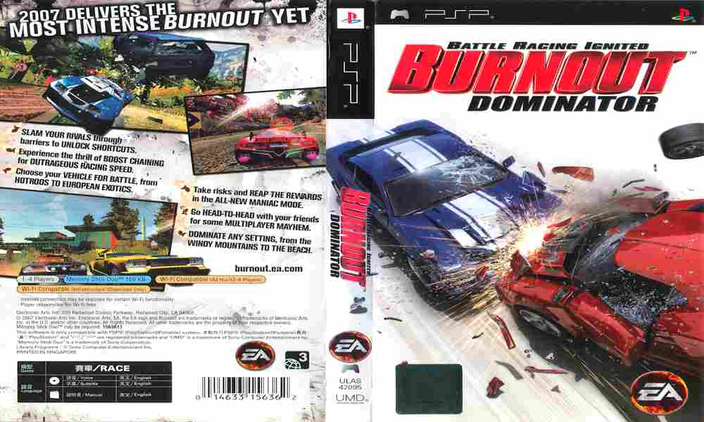 Игра Burnout Dominator, Sony PSP, 178-2, Баград.рф